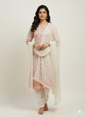 chickankari salwar suit with dupatta