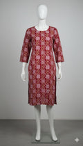 geometric print kurti