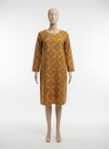 straight geometric print kurti